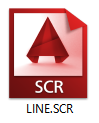 スクリプトファイル（scr）のアイコン